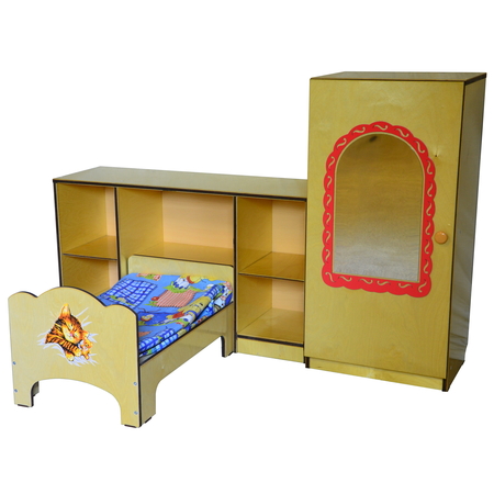 Спальня игровая (кровать,шкаф,тумба)