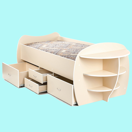 Кровать Кораблик (бригантина) с четырьмя ящиками