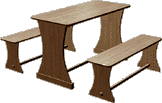 Набор мебели для столовой (Натуральное дерево) (КОД-1.09)